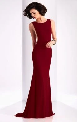 Clarisse - 3095 Plunging Open Back Gown Formal Gowns 15 Clarisse - 3095 Plunging Open Back Gown Formal Gowns
