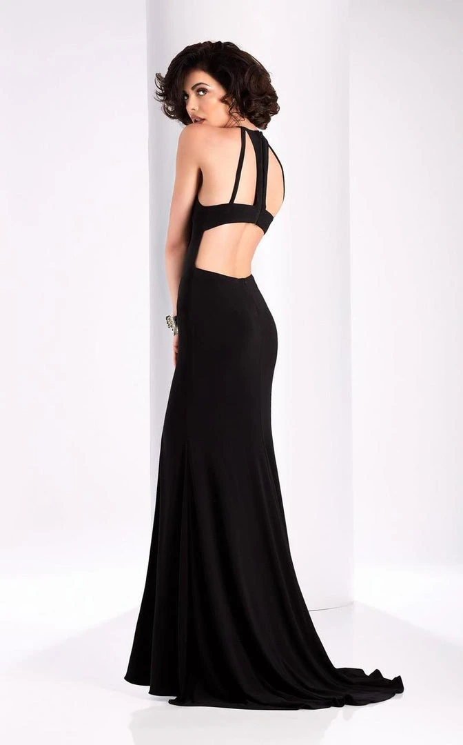 Formal Gowns Clarisse - 3106 Keyhole Cutout Halter Gown 6 Formal Gowns Clarisse - 3106 Keyhole Cutout Halter Gown