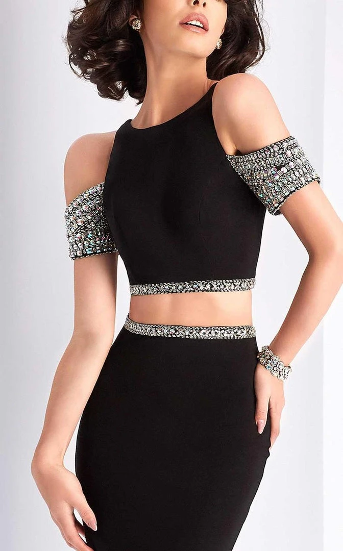 Clarisse - 3109 Two Piece Bejeweled Dress 6 Clarisse - 3109 Two Piece Bejeweled Dress