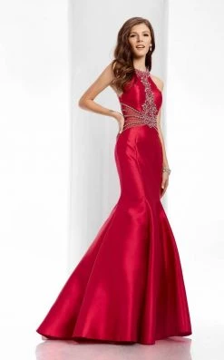 Clarisse - 3139 Embellished Halter Mermaid Gown Formal Gowns
