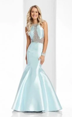 Clarisse - 3139 Embellished Halter Mermaid Gown Formal Gowns