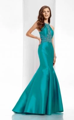 Clarisse - 3139 Embellished Halter Mermaid Gown Formal Gowns