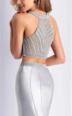 Formal Gowns Clarisse - 3190 Two Piece Halter Mermaid Dress