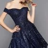 Cocktail Dresses Clarisse - 3345 Sequined Lace Cocktail Dress