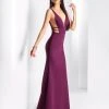 Clarisse - 3404 Sleeveless Deep V-neck Sheath Dress 2 Clarisse - 3404 Sleeveless Deep V-neck Sheath Dress