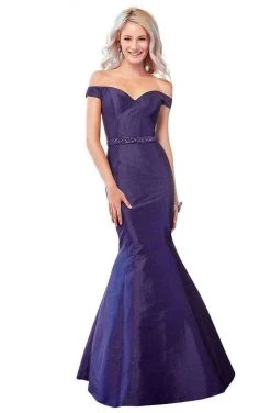Formal Gowns Clarisse - 3443 Off Shoulder Taffeta Mermaid Gown