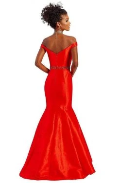 Formal Gowns Clarisse - 3443 Off Shoulder Taffeta Mermaid Gown 9 Formal Gowns Clarisse - 3443 Off Shoulder Taffeta Mermaid Gown