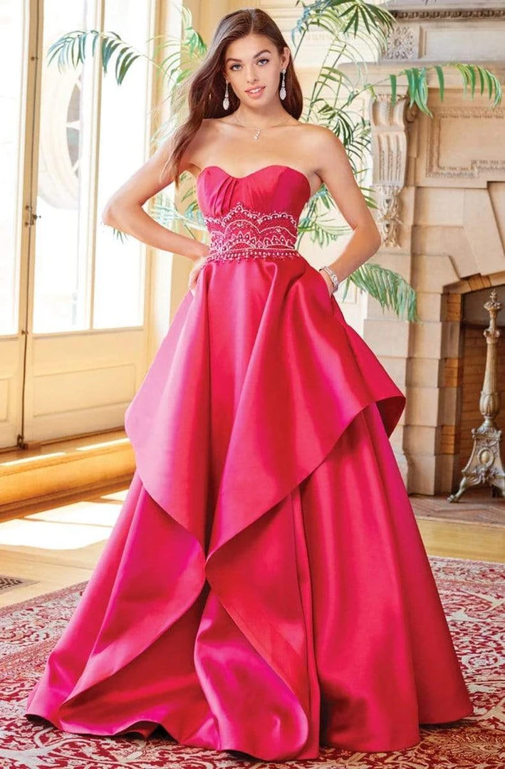 Prom Dresses Clarisse - 3478 Beaded Strapless Ruffled Ballgown 3 Prom Dresses Clarisse - 3478 Beaded Strapless Ruffled Ballgown