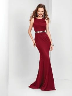 Clarisse - 3482 Sleeveless Chic Jersey Sheath Gown 7 Clarisse - 3482 Sleeveless Chic Jersey Sheath Gown