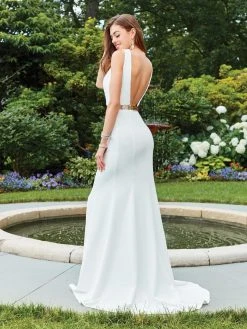 Clarisse - 3482 Sleeveless Chic Jersey Sheath Gown 9 Clarisse - 3482 Sleeveless Chic Jersey Sheath Gown
