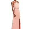 Clarisse - 3483 Sheer Striped Halter Strap Gown Formal Gowns 1 Clarisse - 3483 Sheer Striped Halter Strap Gown Formal Gowns