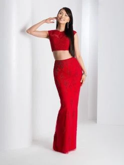 Formal Gowns Clarisse - 3574 Two Piece Bateau Sheath Dress