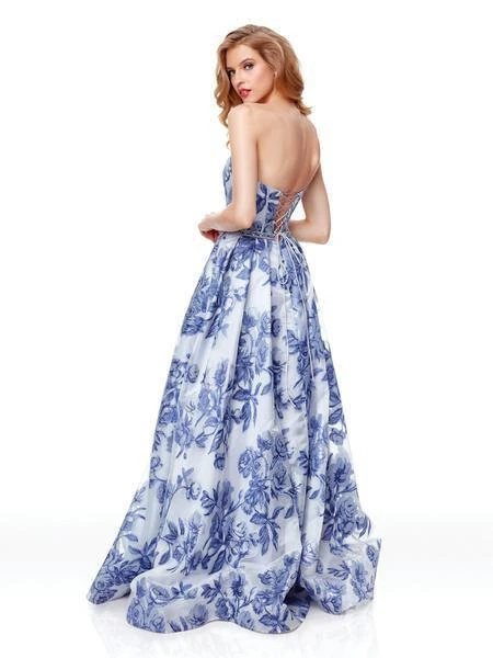 Clarisse - 3702 Floral Sweetheart Corset A-Line Gown 4 Clarisse - 3702 Floral Sweetheart Corset A-Line Gown