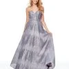 Formal Gowns Clarisse - 3714 Strapless Sequined A-Line Evening Gown