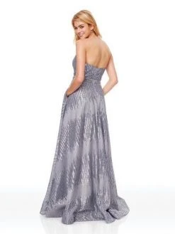 Formal Gowns Clarisse - 3714 Strapless Sequined A-Line Evening Gown