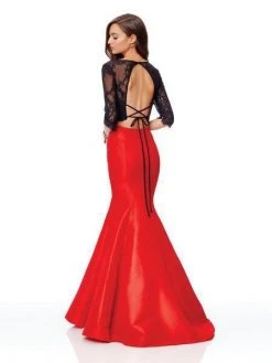 Formal Gowns Clarisse - 3722 Two Piece Lace Taffeta Mermaid Dress