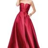 Formal Gowns Clarisse - 3743 Semi-Sweetheart Mikado A-Line Gown 2 Formal Gowns Clarisse - 3743 Semi-Sweetheart Mikado A-Line Gown