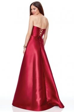Formal Gowns Clarisse - 3743 Semi-Sweetheart Mikado A-Line Gown 5 Formal Gowns Clarisse - 3743 Semi-Sweetheart Mikado A-Line Gown