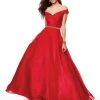Clarisse - 3752 Pleated Surplice Off Shoulder Ballgown Formal Gowns