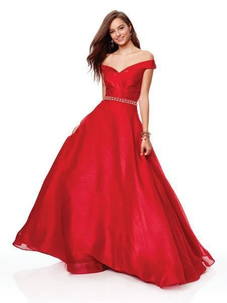 Clarisse - 3752 Pleated Surplice Off Shoulder Ballgown Formal Gowns 3 Clarisse - 3752 Pleated Surplice Off Shoulder Ballgown Formal Gowns