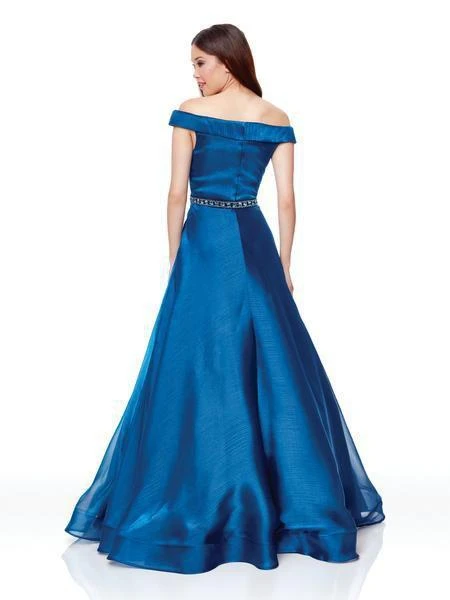 Clarisse - 3752 Pleated Surplice Off Shoulder Ballgown Formal Gowns 5 Clarisse - 3752 Pleated Surplice Off Shoulder Ballgown Formal Gowns