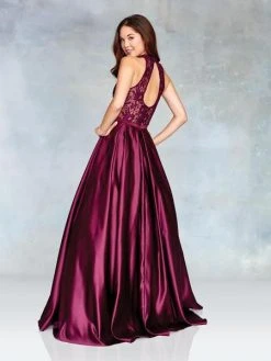 Clarisse - 3763 Illusion Halter Lace A-Line Gown Formal Gowns 5 Clarisse - 3763 Illusion Halter Lace A-Line Gown Formal Gowns