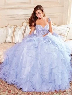 Clarisse - 3810 Embellished Sweetheart Ruffled Ballgown