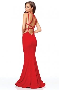 Clarisse - 3839 Sleeveless Scoop Neck Mermaid Dress Formal Gowns