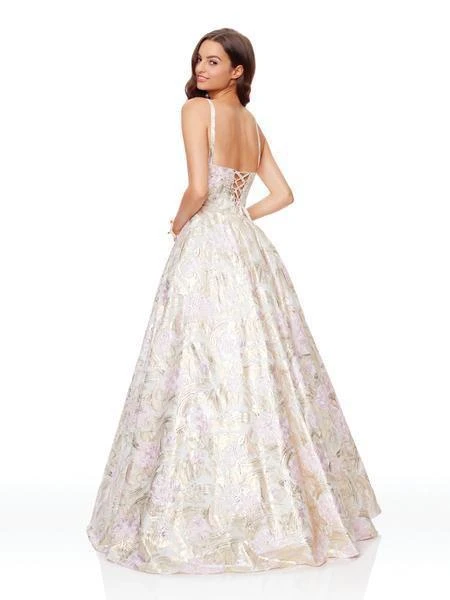 Formal Gowns Clarisse - 3868 Sleeveless Bateau Brocade Ballgown 5 Formal Gowns Clarisse - 3868 Sleeveless Bateau Brocade Ballgown