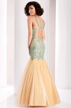 Clarisse - 4856 Beaded Ruffled Mermaid Gown 7 Clarisse - 4856 Beaded Ruffled Mermaid Gown