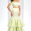 Clarisse - 4915 Off-Shoulder Two-Piece Tiered Trumpet Gown Formal Gowns 1 Clarisse - 4915 Off-Shoulder Two-Piece Tiered Trumpet Gown Formal Gowns