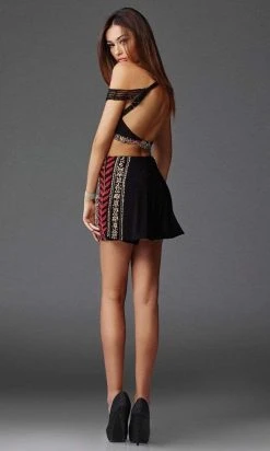 Prom Dresses Clarisse - 4921 Halter Neck Three-Piece Gown 6 Prom Dresses Clarisse - 4921 Halter Neck Three-Piece Gown