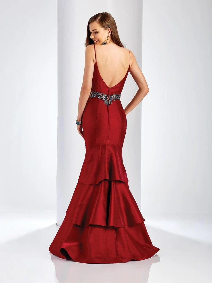 Clarisse - 4922 Jeweled Deep V-neck Mermaid Dress Formal Gowns 4 Clarisse - 4922 Jeweled Deep V-neck Mermaid Dress Formal Gowns
