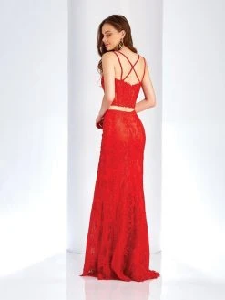 Clarisse - 4948 Sleeveless Two-Piece Lace Gown 5 Clarisse - 4948 Sleeveless Two-Piece Lace Gown