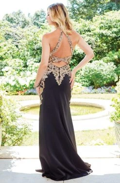 Formal Gowns Clarisse - 4962 Sleeveless Halter Sheath Dress