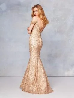 Clarisse - 5052 Embroidered Plunging Off-Shoulder Mermaid Dress Formal Gowns 5 Clarisse - 5052 Embroidered Plunging Off-Shoulder Mermaid Dress Formal Gowns