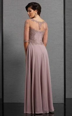 Clarisse - 6306 Embellished Illusion Lace Evening Gown Formal Gowns