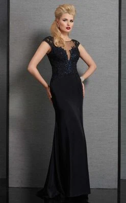 Formal Gowns Clarisse - 6324 Embellished Illusion Bateau Dress