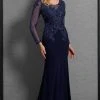 Clarisse - 6333 Beaded Lace Long Sleeves Evening Gown Formal Gowns 2 Clarisse - 6333 Beaded Lace Long Sleeves Evening Gown Formal Gowns