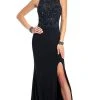 Clarisse Prom - 3498 Sleeveless Iridescent Lace Detail Evening Gown Formal Gowns