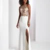 Clarisse Prom - 3536 Halter Floral Lace Long Prom Dress 2 Clarisse Prom - 3536 Halter Floral Lace Long Prom Dress