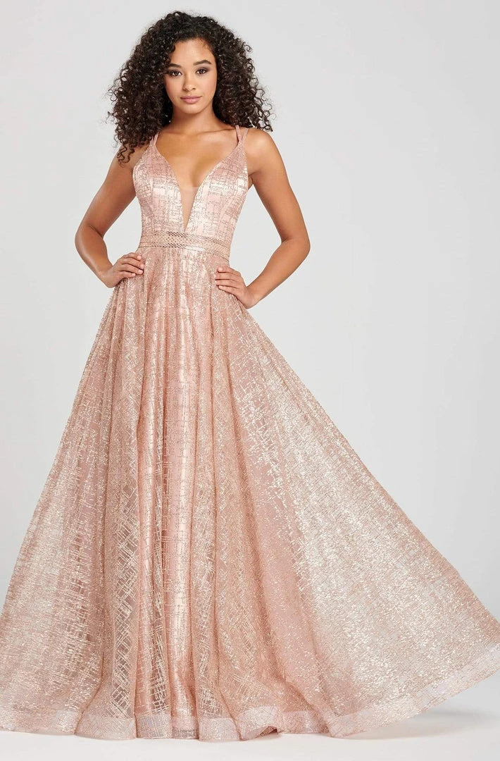 Colette For Mon Cheri - CL12008 Glittered Fitted Long Dress 3 Colette For Mon Cheri - CL12008 Glittered Fitted Long Dress