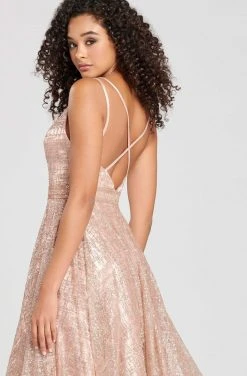 Colette For Mon Cheri - CL12008 Glittered Fitted Long Dress 9 Colette For Mon Cheri - CL12008 Glittered Fitted Long Dress