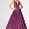 Formal Gowns Colette For Mon Cheri - CL19827LS Plain Sleeveless Long Ballgown