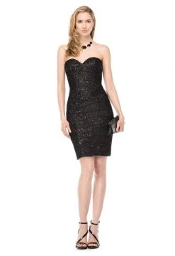 Colors Dress - 1522 Strapless Sequined Cocktail Dress Cocktail Dresses