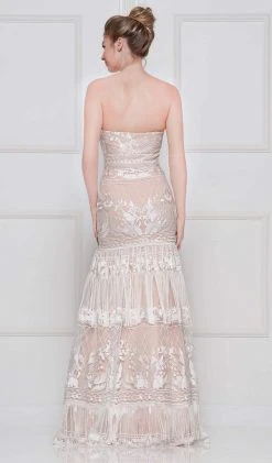 Formal Gowns Colors Dress - 2105 Two Tone Lace Sweetheart Trumpet Dress