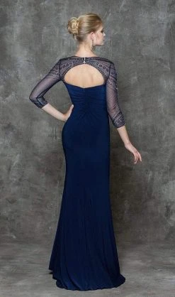 Colors Dress - Intricate Ruched Illusion Evening Dress G725 Formal Gowns
