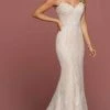 Da Vinci Bridal Formal Gowns Da Vinci - Spaghetti Strap Beaded Bridal Gown 50480 - 1 Pc Ivory/Ivory In Size 8 Available 1 Da Vinci Bridal Formal Gowns Da Vinci - Spaghetti Strap Beaded Bridal Gown 50480 - 1 Pc Ivory/Ivory In Size 8 Available