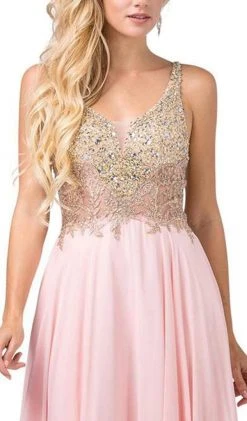Formal Gowns Dancing Queen - 2494 Jewel Encrusted Bodice A-Line Chiffon Gown 11 Formal Gowns Dancing Queen - 2494 Jewel Encrusted Bodice A-Line Chiffon Gown