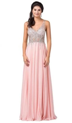 Dancing Queen - 2570 Jewel Ornate Illusion Bodice Chiffon Prom Dress 13 Dancing Queen - 2570 Jewel Ornate Illusion Bodice Chiffon Prom Dress